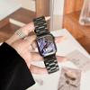 Совместимый ремешок Apple из нержавеющей стали для S11/S10/iWatch 9 - Стиль «Бамбуковый сустав»