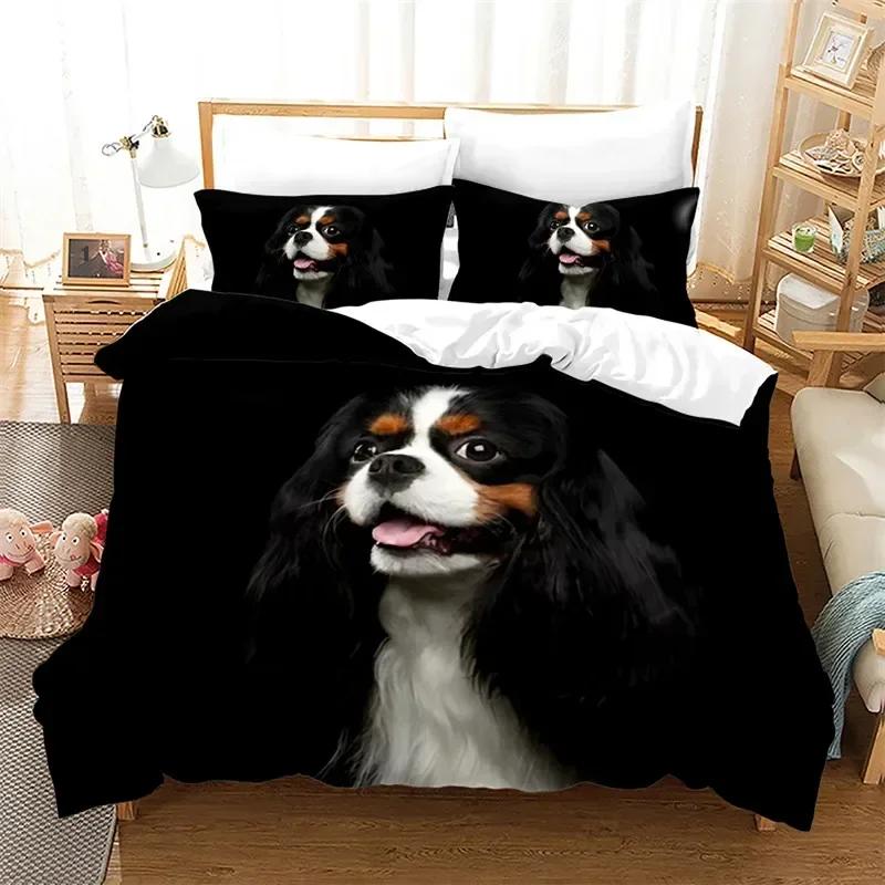 3D Print Cute Dog Lovely Puppy Pet Comfortable Duvet Quilt Cover Pillowcase Bedding Set Children Bedroom Decoration Home Textile