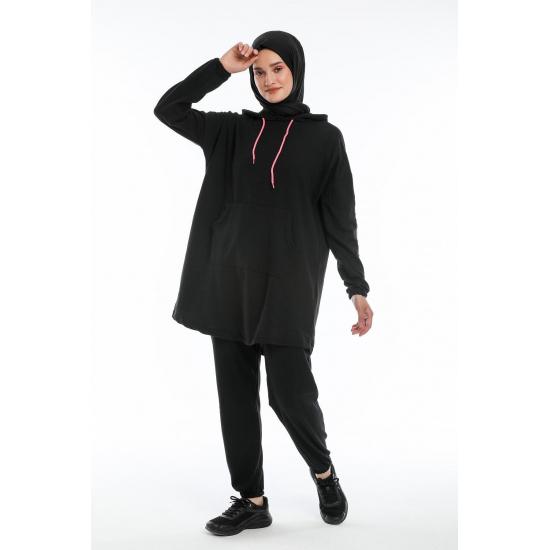 Oversize Model Tesettür Eşofman Takımı