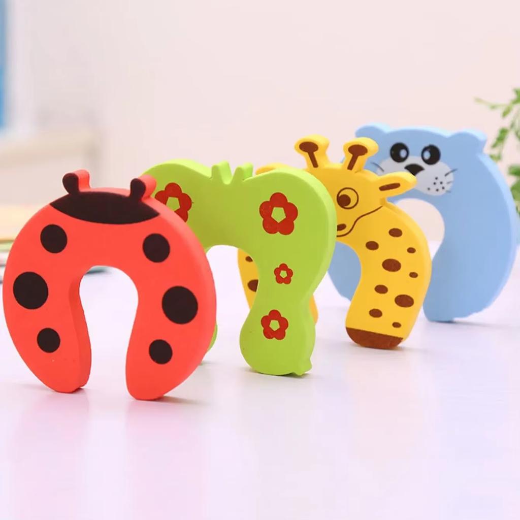 Baby Safety Door Stopper Anti-pinch Hand Cartoon Animal Door Block Thick Child Security Protection Lock Finger Protector