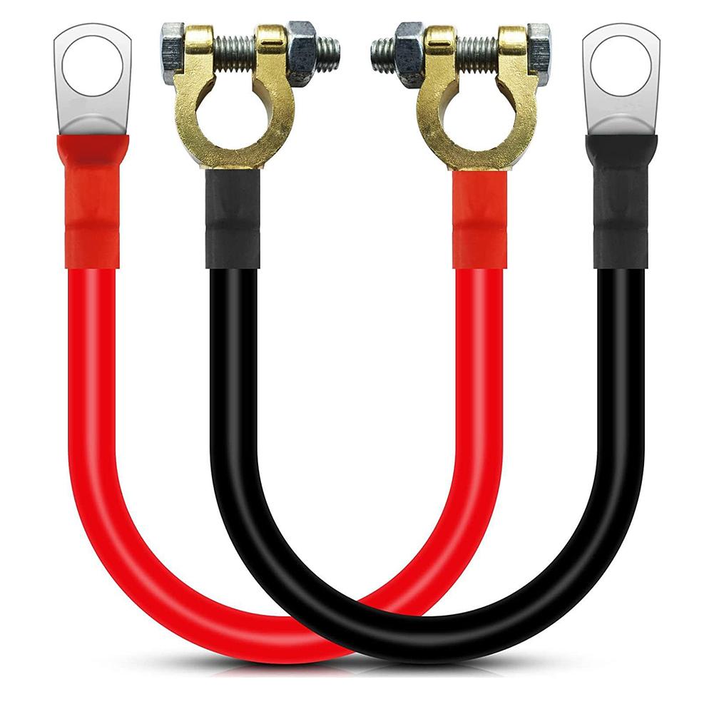 2 шт. 50 см 2 AWG Аккумуляторный кабель с ПВХ изоляцией для использования в автомобилях, грузовиках, лодках и системах возобновляемой энергии