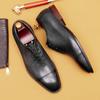 Трехсоставные оксфордские кожаные туфли мужские из натуральной воловьей кожи с острым носком для делового костюма, вечерняя одежда для мужчин