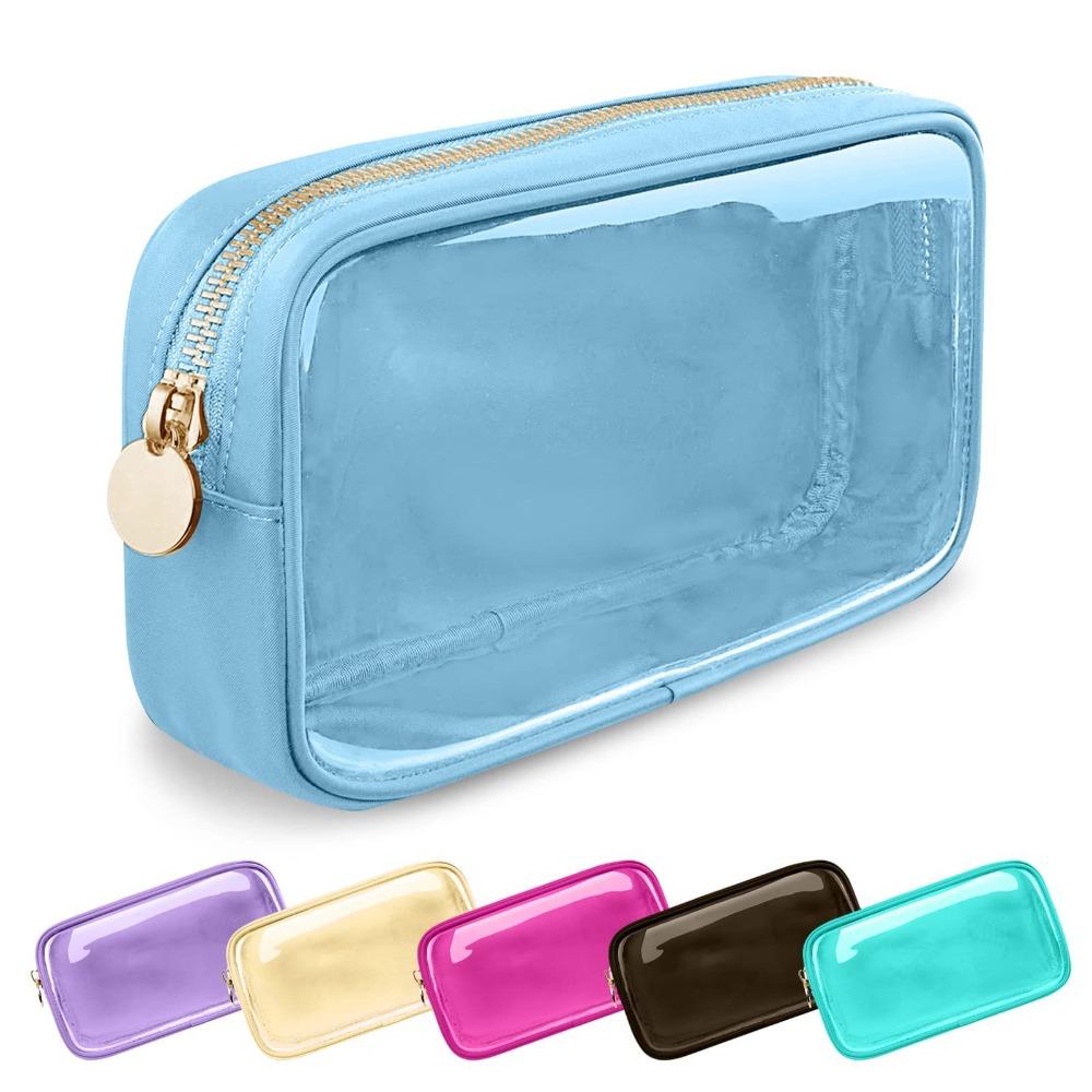 Transparent Nylon Makeup Bag Travel Bag Wash Bag Cosmetics Zipper Bag Makeup Storage Box Ladies and Girls