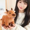 Cute Bull Scalper Ox Cattle Plush Toys Soft Stuffed Pillow for Early Childhood Education Animal Props Doll Gift