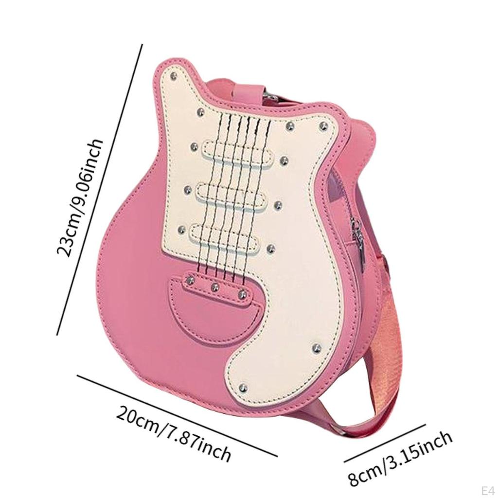 Женская сумка через плечо в форме гитары, креативная сумка через плечо для концерта, пляжа, свидания