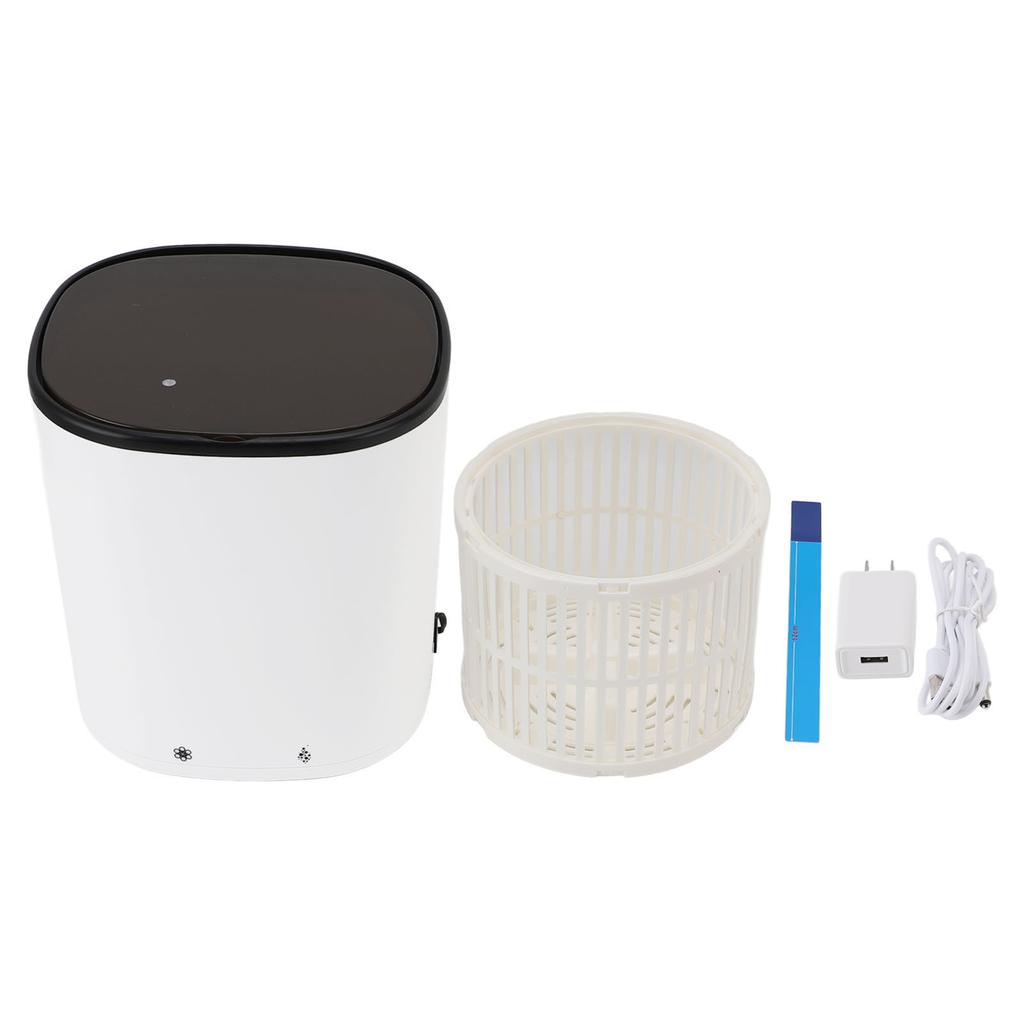 Маленькая стиральная машина, белая, 2000 мАч, перезаряжаемая, с корзиной для слива белья и носков