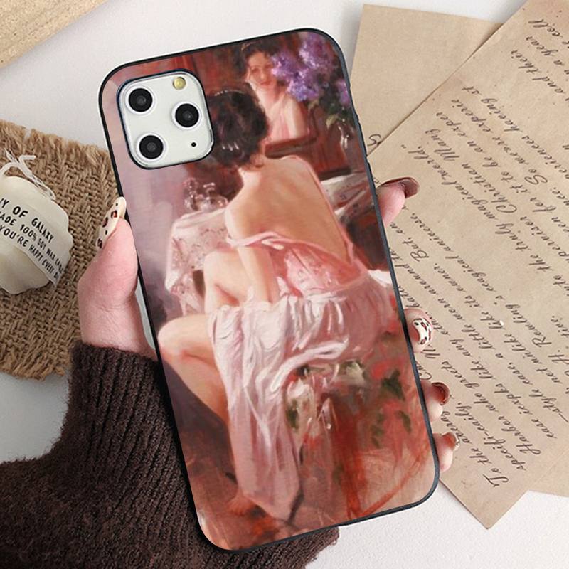 Чехол для телефона MaiYaCa Renaissance art Painting для iPhone 13 11 12 pro XS MAX 8 7 6 6S Plus X 5S SE 2020 XR