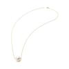 18K Gold Necklace with 8mm Akoya Pearl Pendant