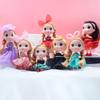 12cm Girl's Doll Dress 3D Doll Toy with Clothes Shoes Kids Toys for Girl Children Gift