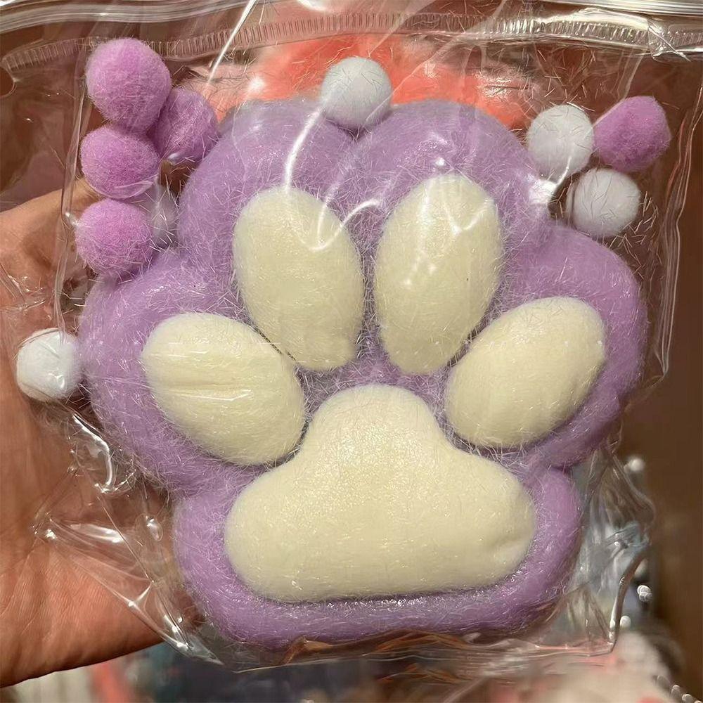 Stress Relief Cat Paw Squishy Toys Relief Relax Toys Cat Claw Squeezing Toy Giant Paw Squishy