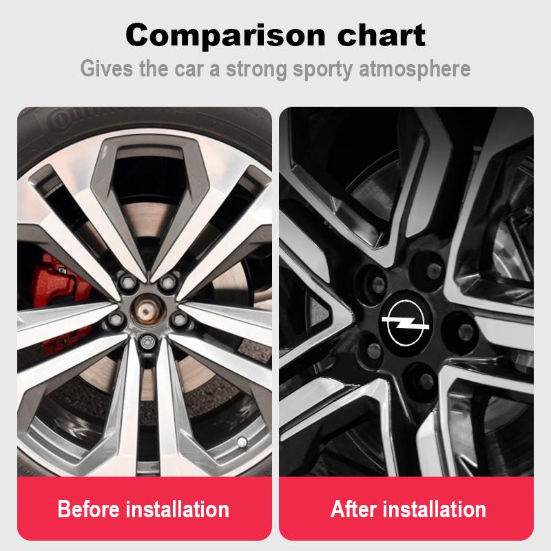 4 шт. 56 мм 60 мм Центральная заглушка ступицы колеса автомобиля Для Opel Astra Grandland Corsa Mokka Frontera Insignia Zafira Наклейка-заглушка диска Аксессуар