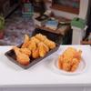 1Set Mini Simulation Fried Chicken Miniatures Food Doll House Decor Diy Supplies Model Food Ornament Toy Dollhouse Accessories