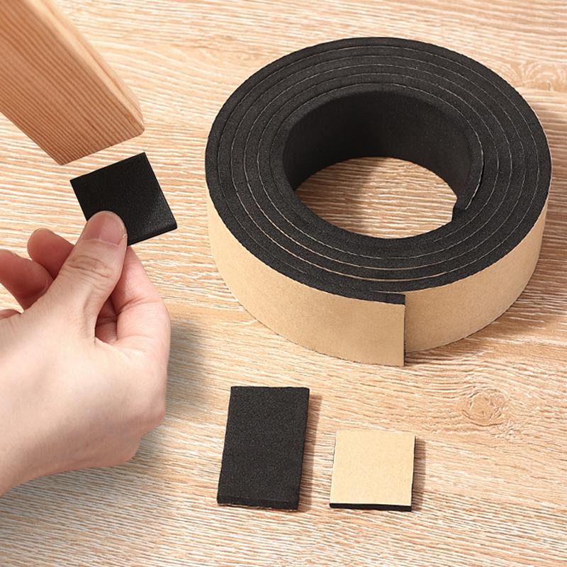 3x50*5000mm Non-slip EVA Foam Cabinet Foot Table Chair Leg Protective Pad Self-Adhesive Floor Mat Home Furniture Square Mute Pad