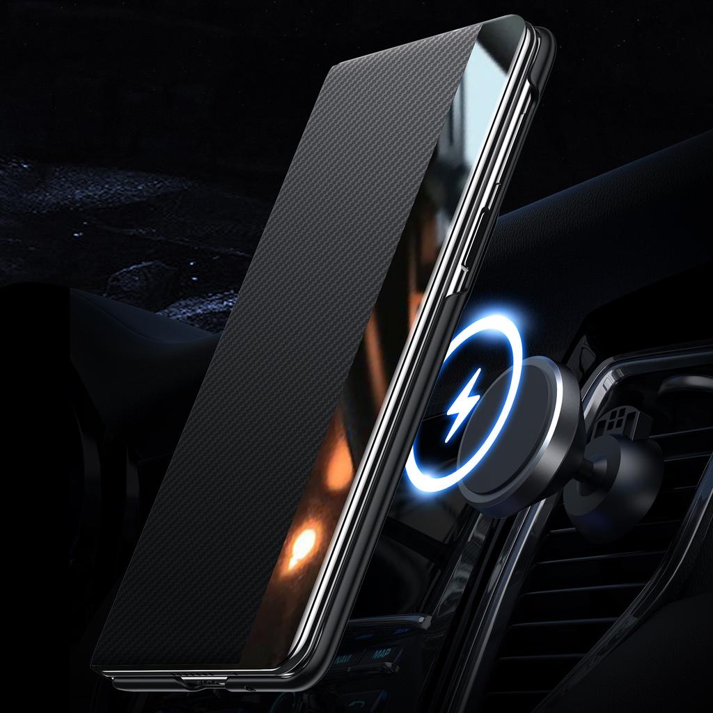 SULADA For Samsung Galaxy Z Fold7 5G Case View Window Leather Phone Cover with Auto Wake/Sleep