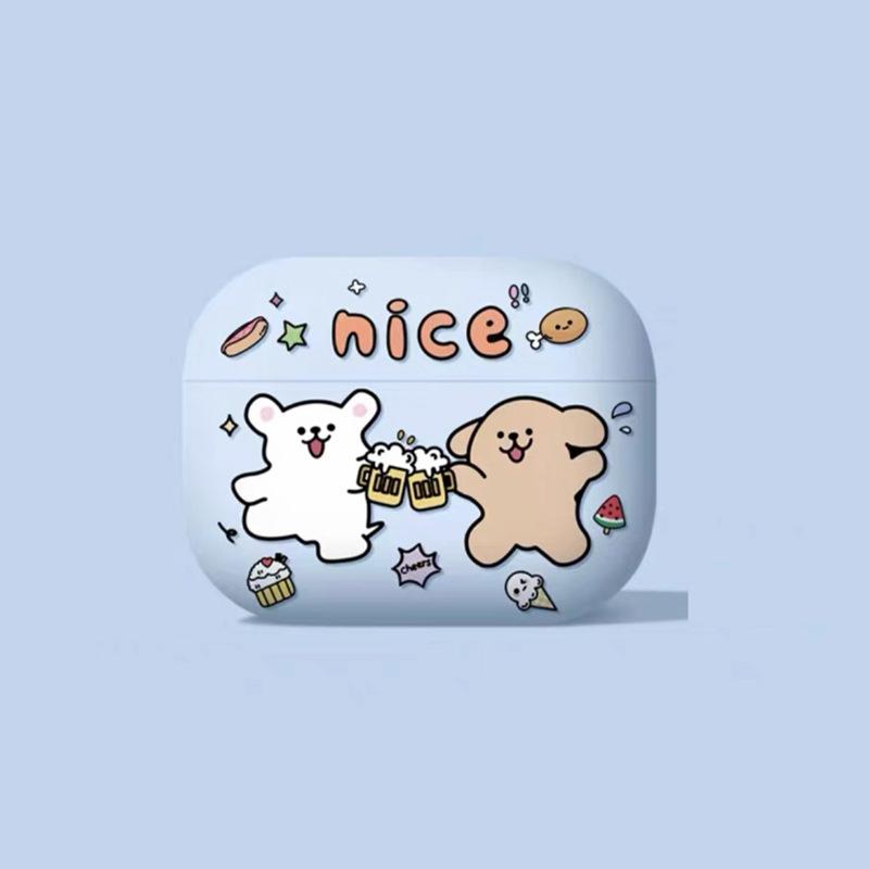 Подходящий защитный чехол для AirPods4 Pro2 Apple 3-го поколения 4-го поколения Чехол для наушников Всесторонний чехол для беспроводных Bluetooth-наушников