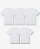 [Forever 21] Унисекс Хлопковая футболка с коротким рукавом Regular Fit, 30 шт., Белая [УПАКОВКА ИЗ 5 ШТУК] FEMYKAP16/00 [Доставлено из Кореи] 100% Оригинал