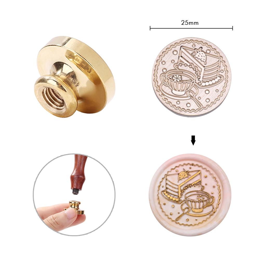 Огненная краска Печать ретро восковая печать тисненая головка штампа почтовая печать DIY свадебный конверт украшение для скрапбукинга восковая печать медная головка