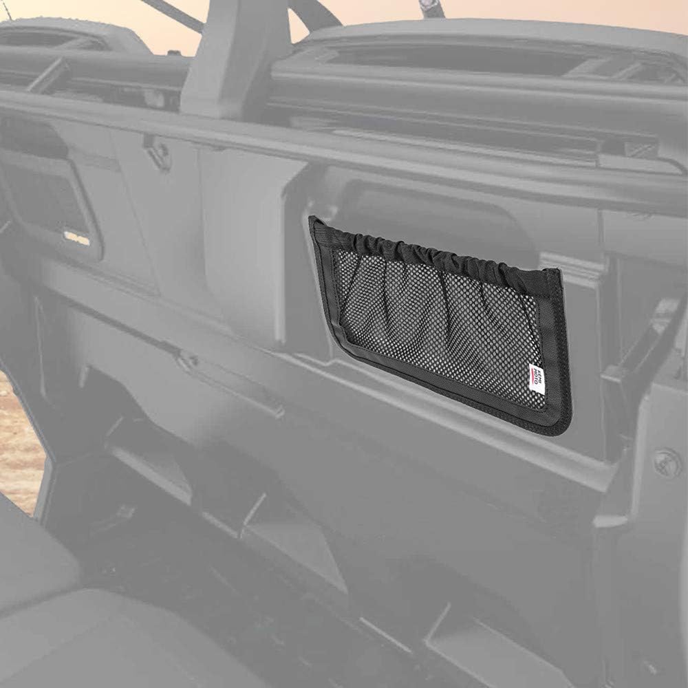 KEMIMOTO UTV Задняя спинка Сетки для хранения Совместимо с Can Am Defender Max Замена Новое OEM #715003019 Черный (Продаются парами)