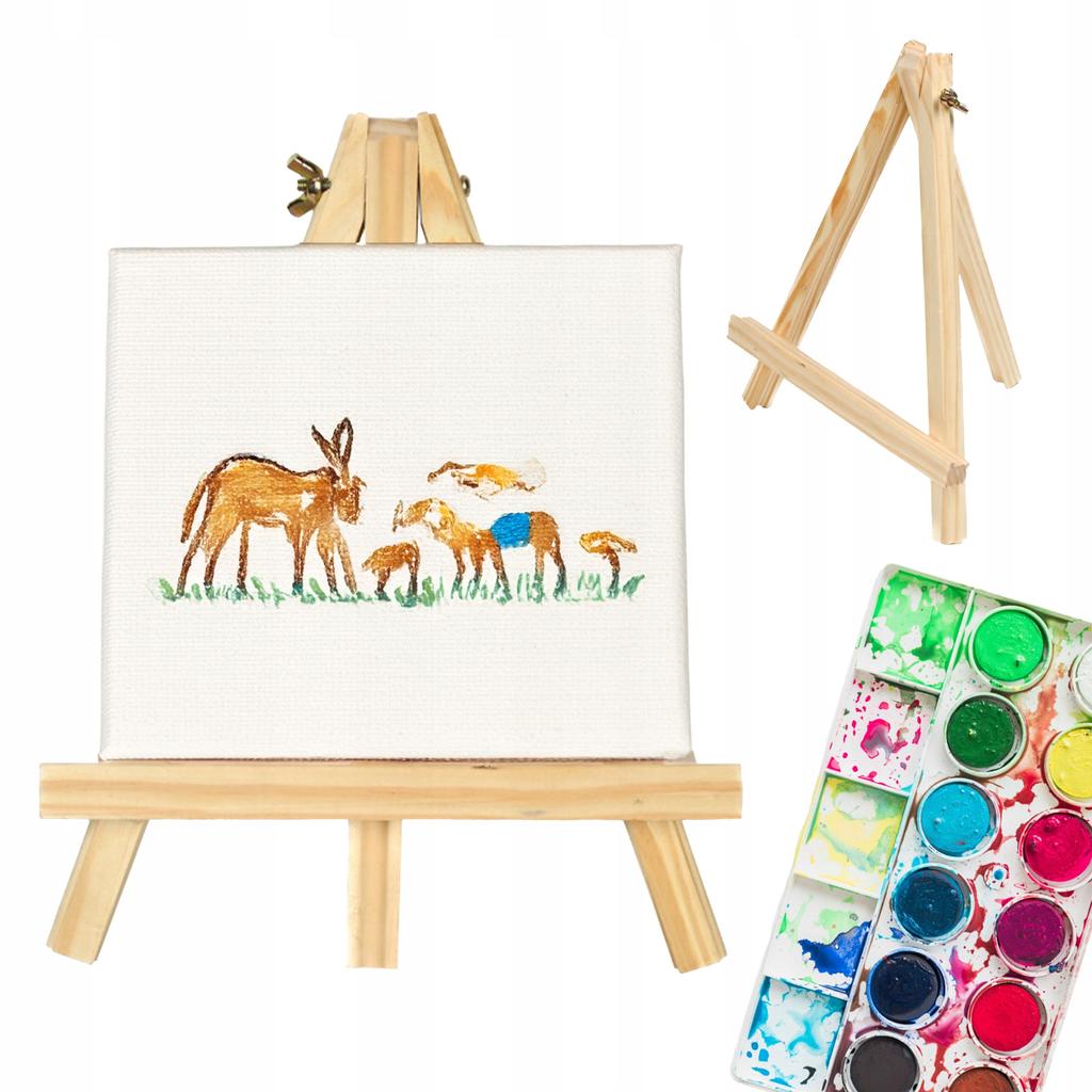 Mini painting easel, wooden table, studio, for painting, photo stand