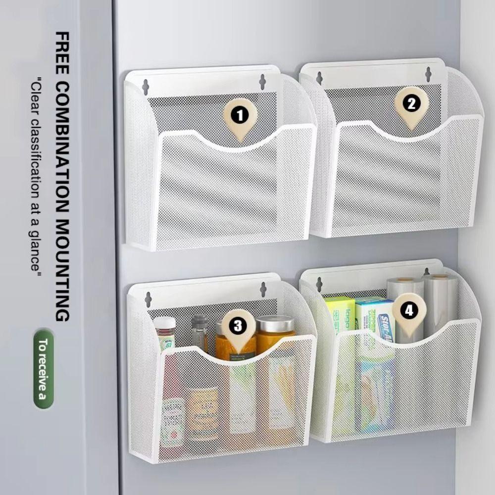 Hanging Magazine Holder Rack Magnetic File Organizer Basket  for Documents