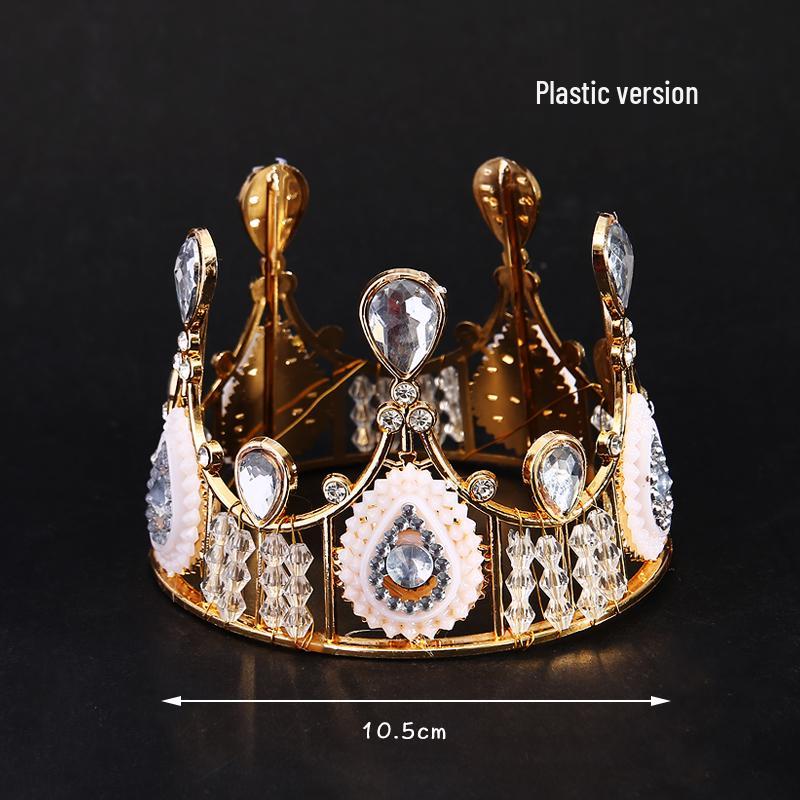 Pearl Crown Bride Cake Topper for Valentine's, Birthday, and Wedding Decor