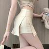 New Summer Hip-packing and Slit Anti-exposure Sports Yoga Skirt Design Versatile Slim A-line Short Skirt Women's Clothing