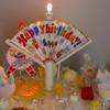 Creative Surprise Fan Birthday Candle Birthday Party Candle Decoration Funny Cake Cupcake Topper Party Decoration Supplies DIY