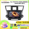 Для TOYOTA HIGHLANDER 2 XU40 2007-2013 Навигация GPS Android Автомагнитола Мультимедийный плеер Стерео wifi+4G Carplay Авто видео