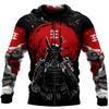 Samurai And Dragon Tattoo 3D Printing Spring Autumn Fashion Men Hoodie Unisex Hooded Sweatshirt Street Casual Jacket Tracksuit