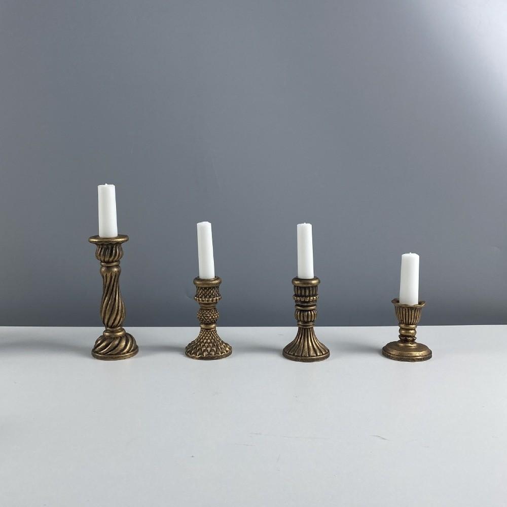 Non-slip Table Candle Holder Vintage Adornment Candle Stand Aromatherapy Candle Base Wedding