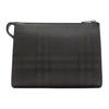 Burberry Классический кожаный клатч с логотипом Мужской клатч Сланцевый 81029461