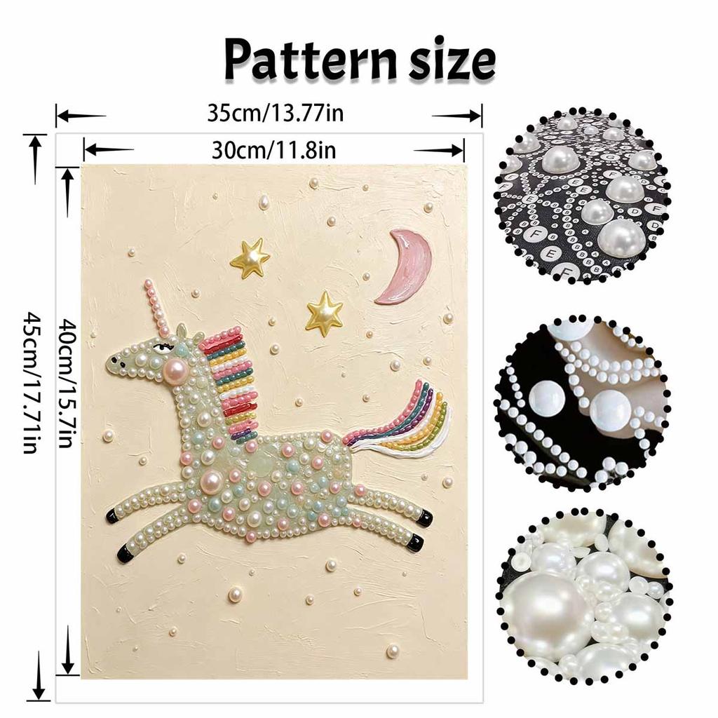 DIY Unicorn Diamond Painting Kit for Adults and Beginners. Sparkling Diamond Art. Handmade Home Wall Decor and Gifts