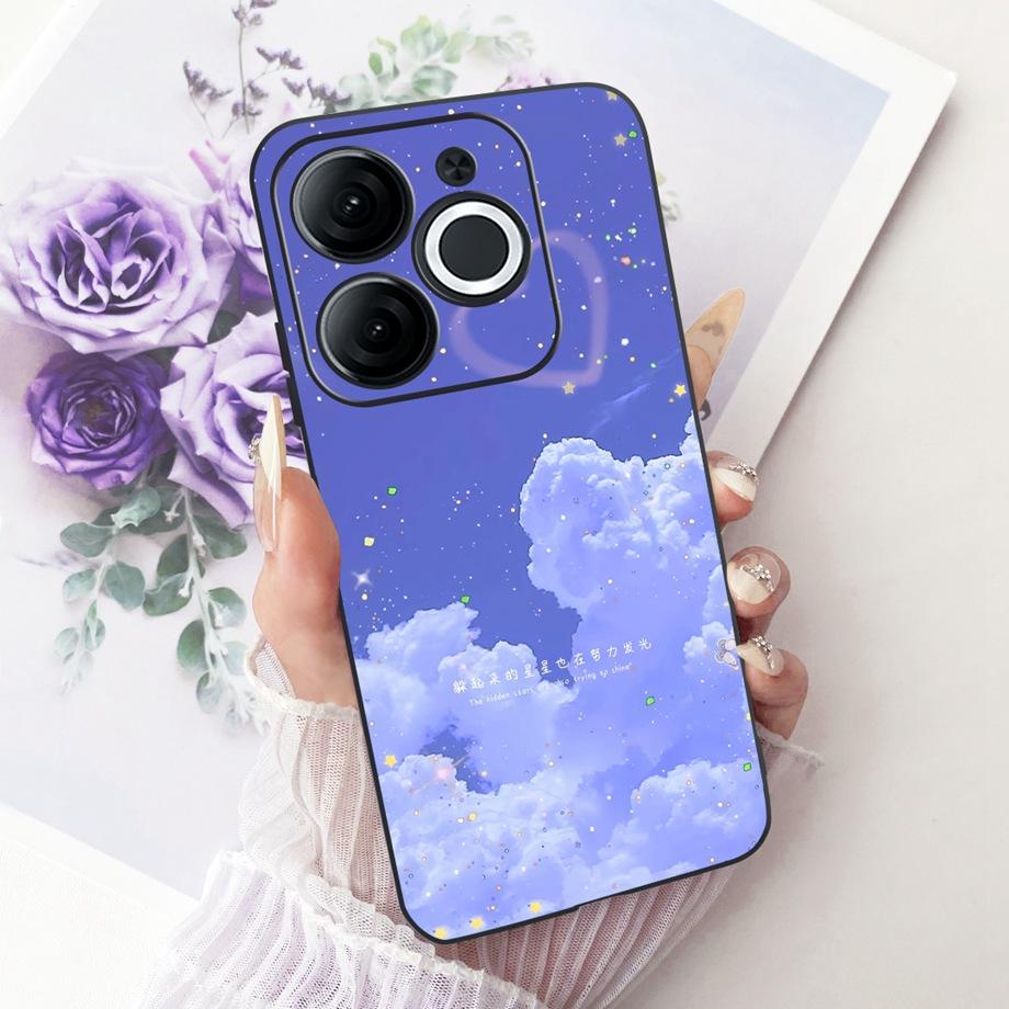For Itel A80 A90 A95 A70 A60 A60s Phone Case Matte Soft TPU Bumper Cover Cool Cartoon Luxury Butterfly Flower Bow Pattern Funda