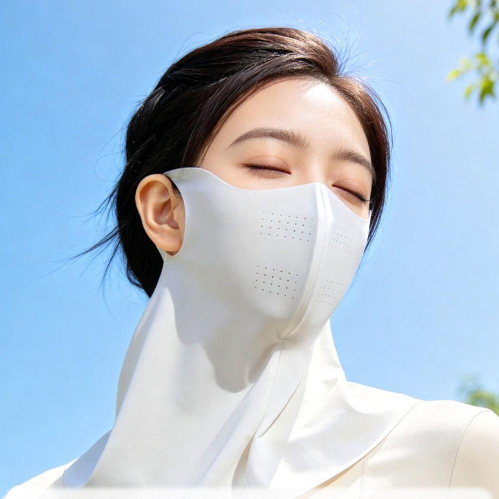 Neck Anti UV Sunscreen Mask Summer Face Gini Mask Elastic Sunscreen Face Scarf Fishing