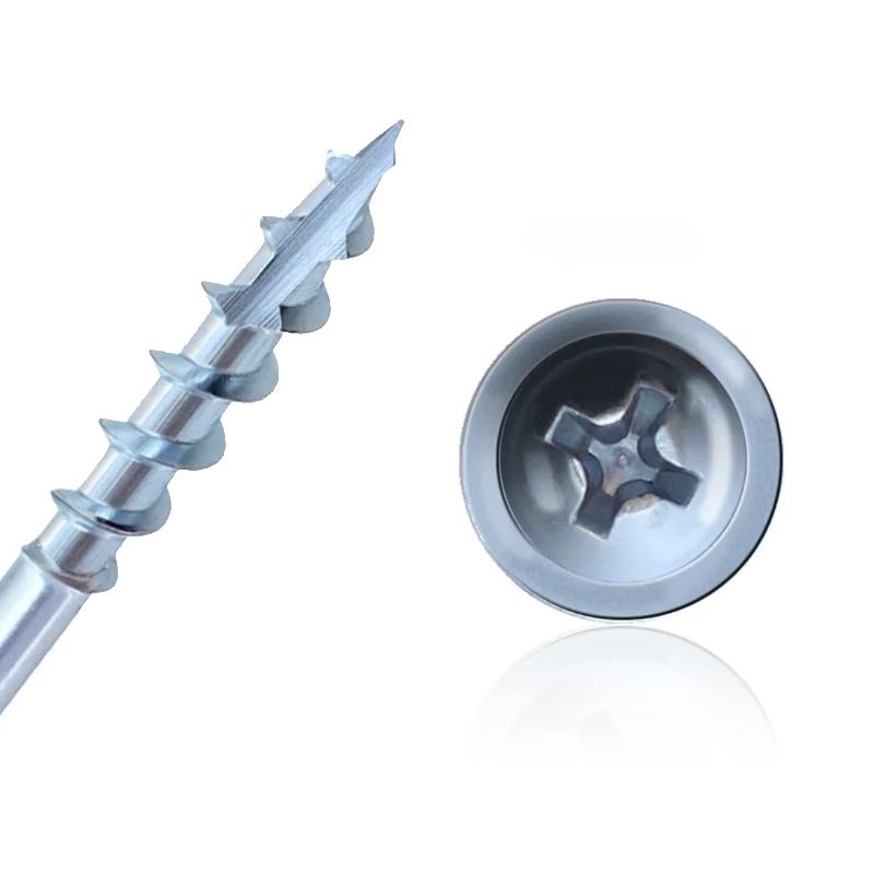 25/32/38/50/63mm cross woodworking screws galvanized coarse, 100 pieces per bag, suitable for assembling home furnishings