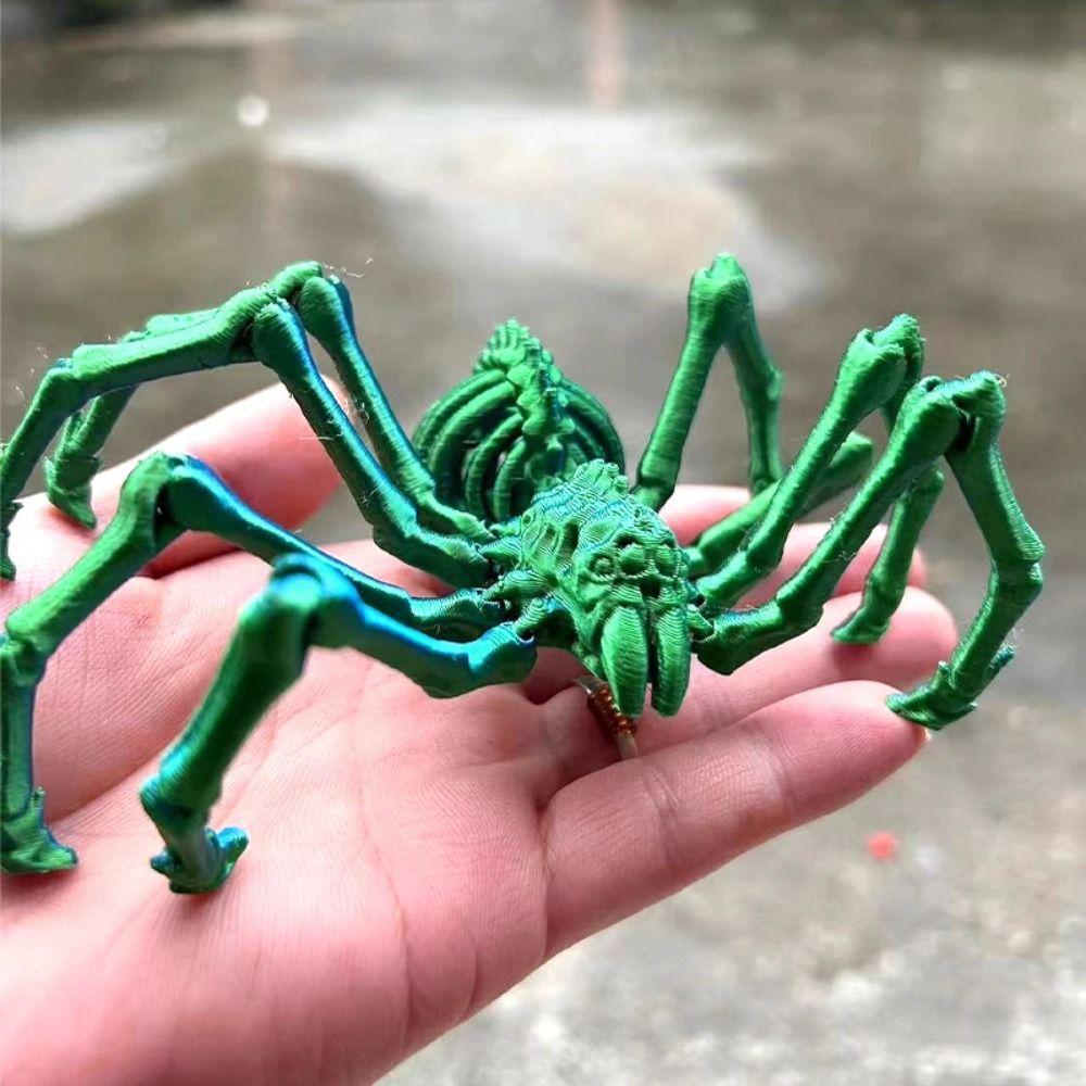 Plastic 3D Joint Movable Spider Movable Animal Simulation Model Creative Children's Toy