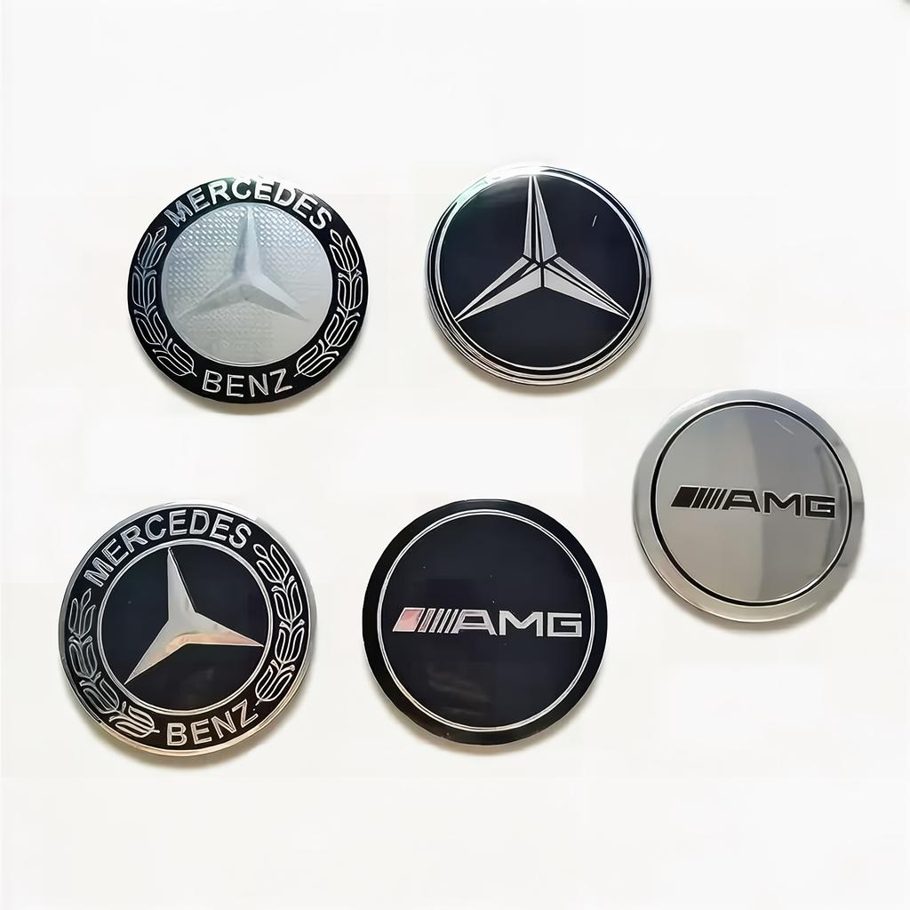 For Mercedes Benz amg 56mm 60mm 65mm 75mm Car Wheel Center Hub Cap Emblem Sticker For Mercedes Benz W204 W213 W221 W177 W246 GLA GLC CLABSAW DM1