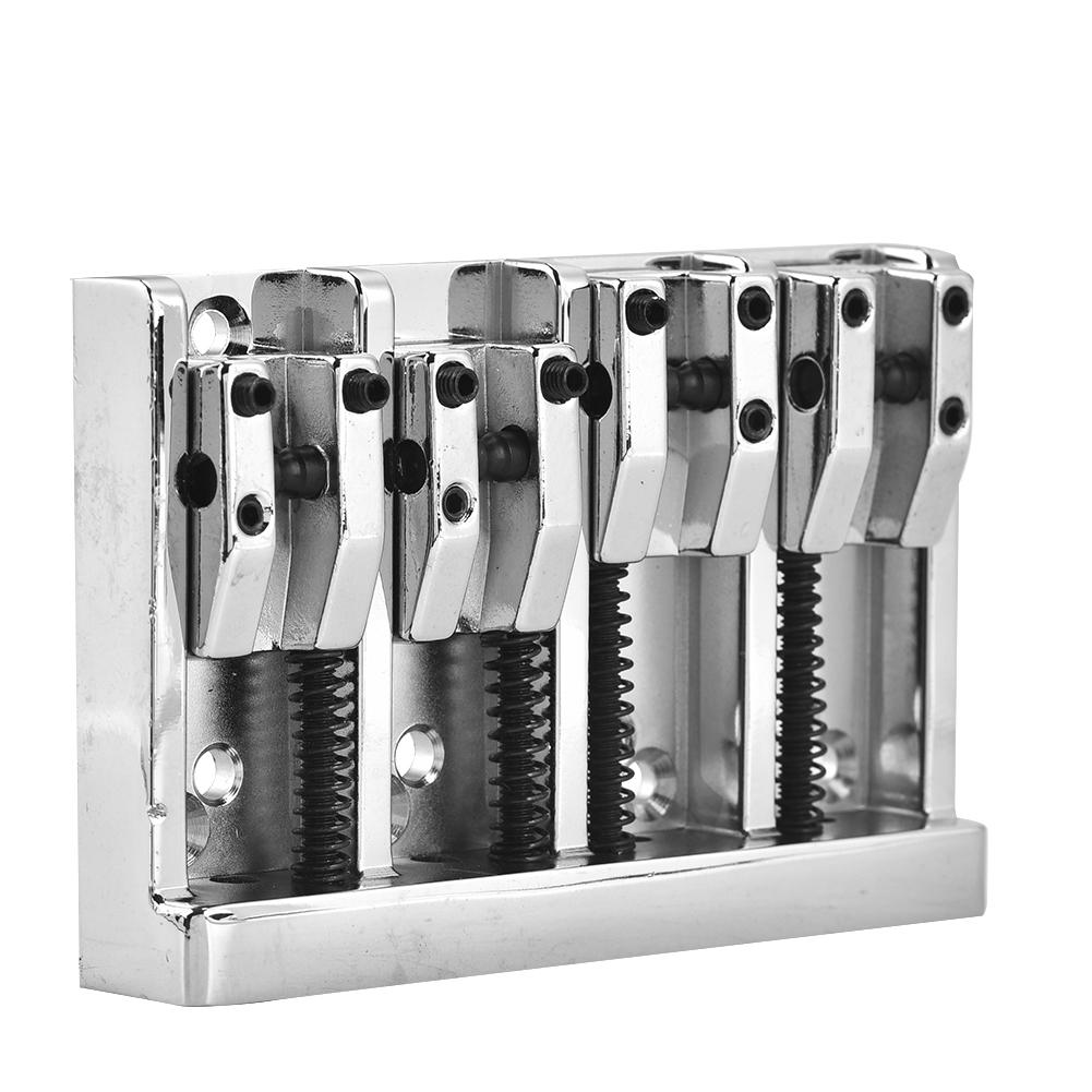 4 Saddle Hardtail 84mm Metal Tailpiece Electric Bass Bridge Replacement Accessory