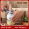 Wireless Multifunctional Garlic and Vegetable Cutter for Home Use