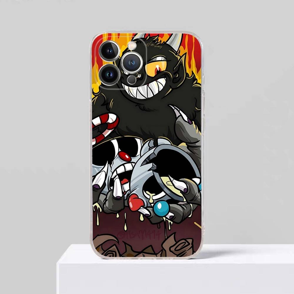 Классическая игра Аниме C-CupheadS Для iPhone 17 16 15 14 13 12 11 Pro max Plus Чехол для телефона Высококачественный Силикон