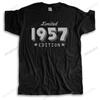 Mens Fashion Cotton T-shirt Men Brand Teeshirt 1957 Limited Edition Funny Tee-shirt Male Summer Tops Brand Clothing