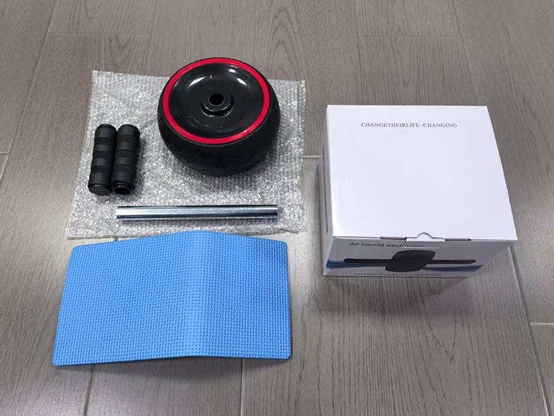 Non-Rebound Ab Wheel: Rubber Abdominal Muscle Roller for Fitness Training