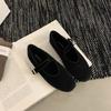 IPPEUM Балетки с пряжкой Красные Балерины Zapatos Mujer Женские туфли Мэри Джейн