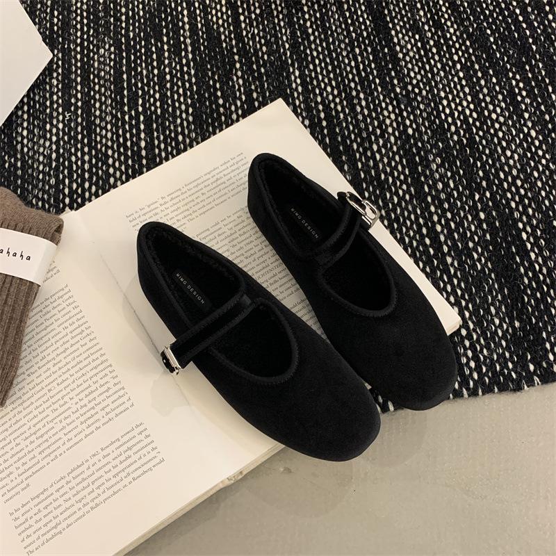 IPPEUM Балетки с пряжкой Красные Балерины Zapatos Mujer Женские туфли Мэри Джейн