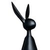 Sitting Rabbit Figurine Long-legged Bunny Resin Statue Animal Sculpture Home Office Bookshelf Desktop Easter Decoration Ornament
