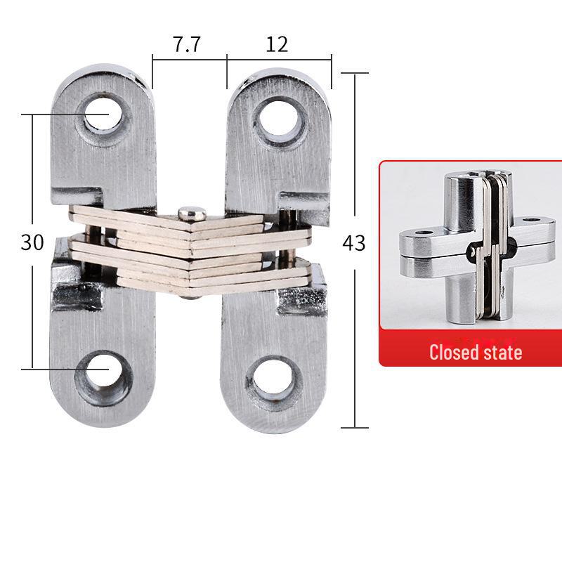 Скрытая крестообразная петля из цинкового сплава 180° для обеденных столов