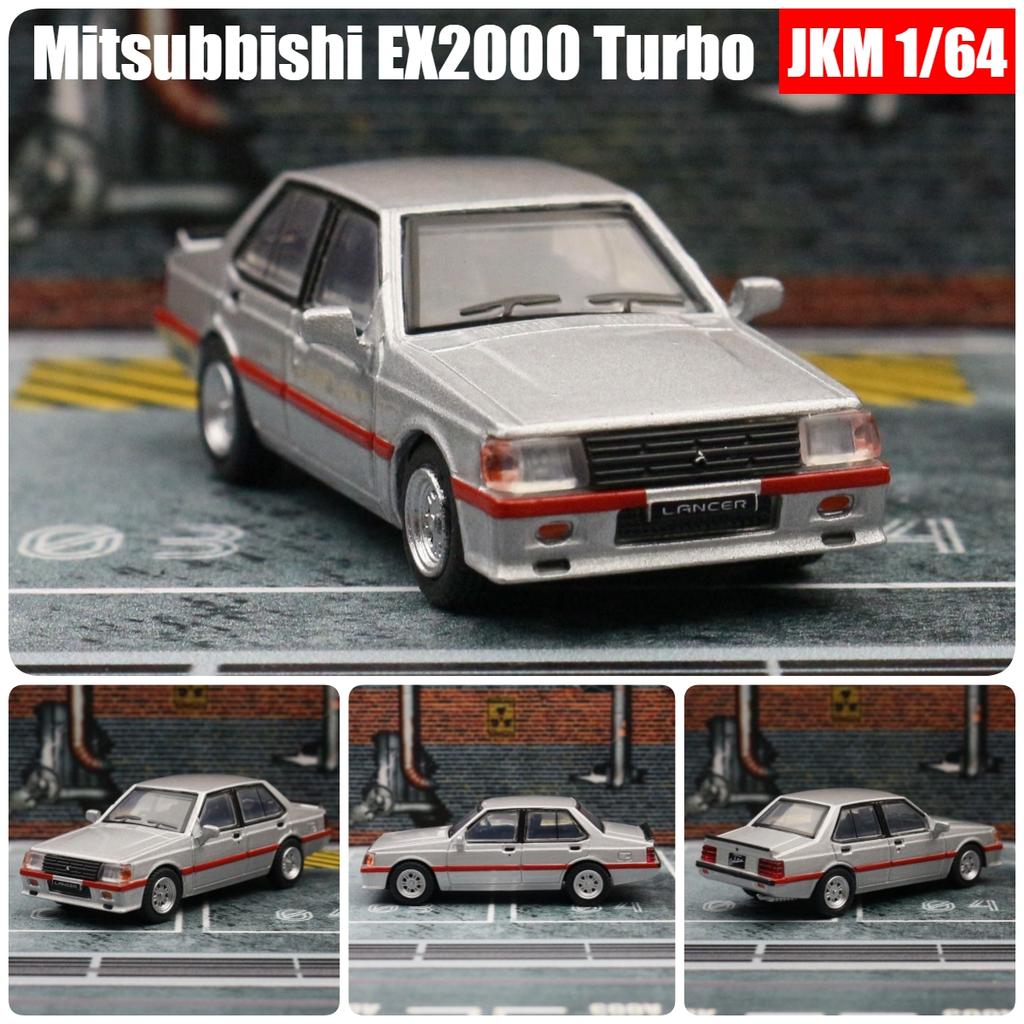 1/64 Mitsubishi Lancer EX2000 Turbo Миниатюрная модель Литой сплав Игрушечная машинка 1/64 JKM Классический автомобиль Свободные колеса Коллекция Подарок