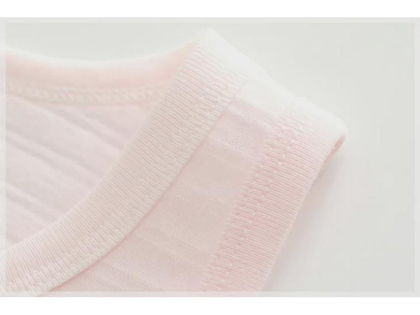 Комплект из 3 детских летних пижам из бамбукового хлопка без рукавов с мультяшным принтом