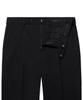 MUSINSA STANDARD Loose Tapered Hidden Banding Crop Slacks [Black]
