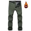 Men Winter Waterproof Climbing SkiingTrekking Fleece Fishing Tactical Pants Cargo Pants Camping Hiking Trouser